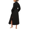 Women's Kaia Kimono Robe, Solid Black - Robes - 2