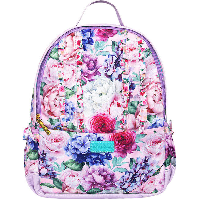 Ruffled Backpack, Georgette - Backpacks - 1