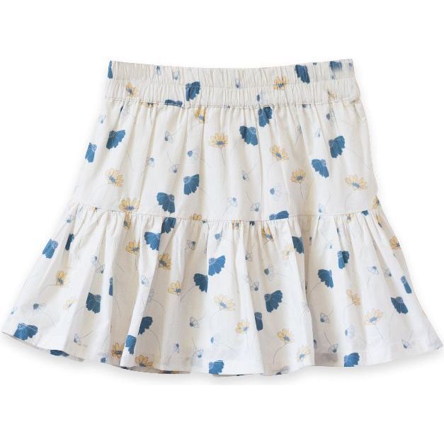 Tiered Skirt, Blue Floral
