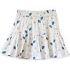 Tiered Skirt, Blue Floral - Skirts - 1 - thumbnail