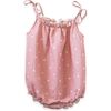 Strap Romper, Pink Polka Dot - Rompers - 1 - thumbnail
