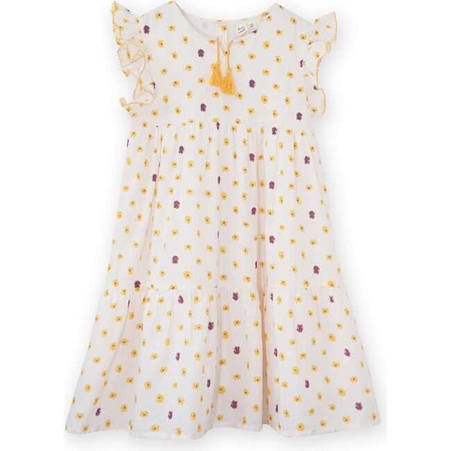 Sara Dress, Yellow Daisies