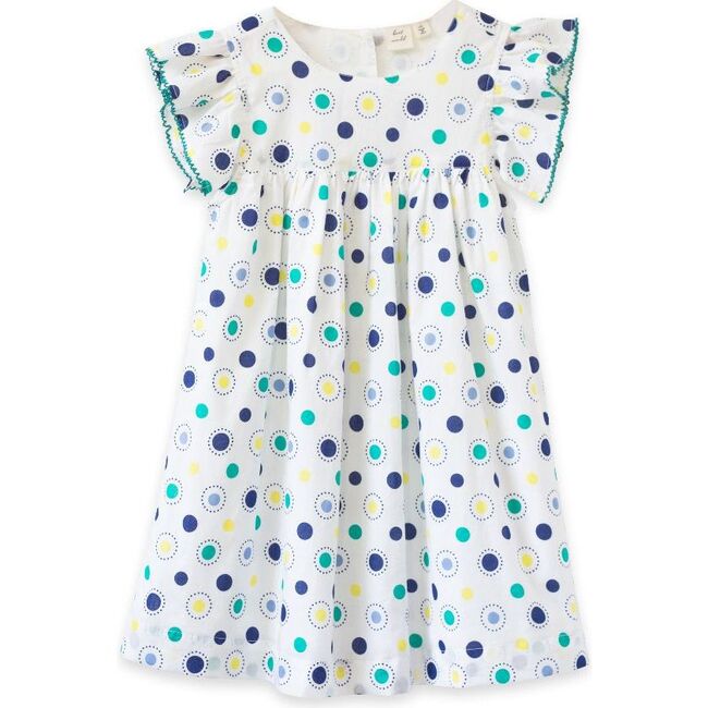 Hannah Dress, Blue Polka Dot - Dresses - 1