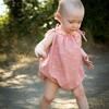 Strap Romper, Pink Polka Dot - Rompers - 2