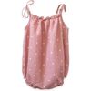 Strap Romper, Pink Polka Dot - Rompers - 3