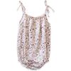 Strap Romper, Pink Ditsy - Rompers - 3