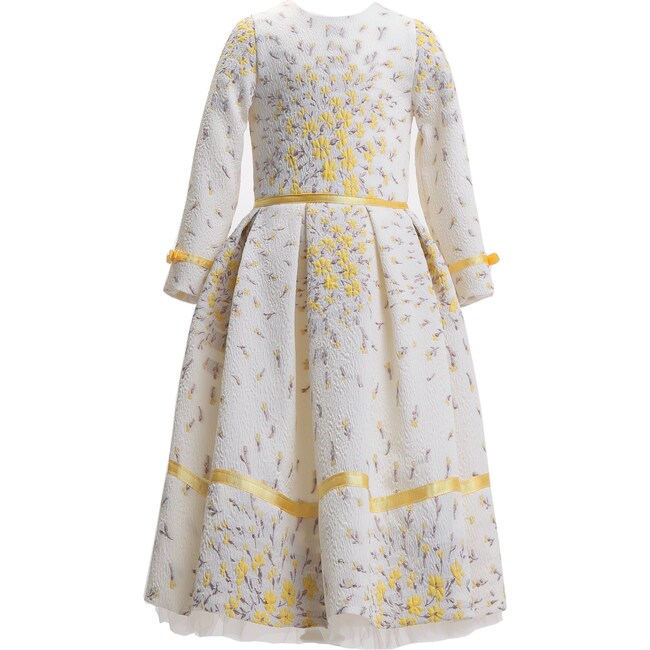 Women's Mimosa Brocade Midi Dress, Cream