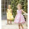 Polka party Dress , Yellow - Dresses - 4