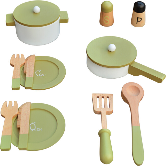 Little Chef Frankfurt Wooden Cookware Accessories - Play Food - 1