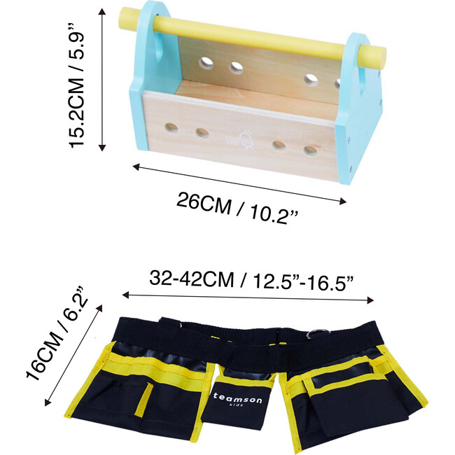Little Helper Wooden Tool Box Accessories Toys - Role Play Toys - 4