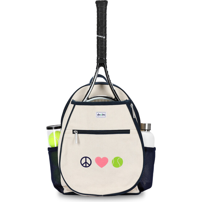 Tennis Camper Backpack, Peace Love Tennis - Ame & Lulu Bags | Maisonette