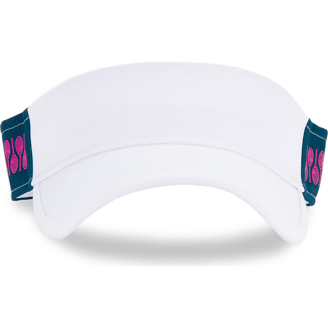 Head in the Game Visor, Navy/Pink Racquets - Hats - 1