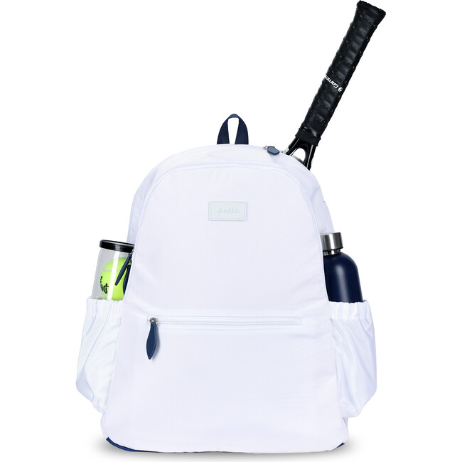 Courtside Tennis Backpack 2.0, White/Navy