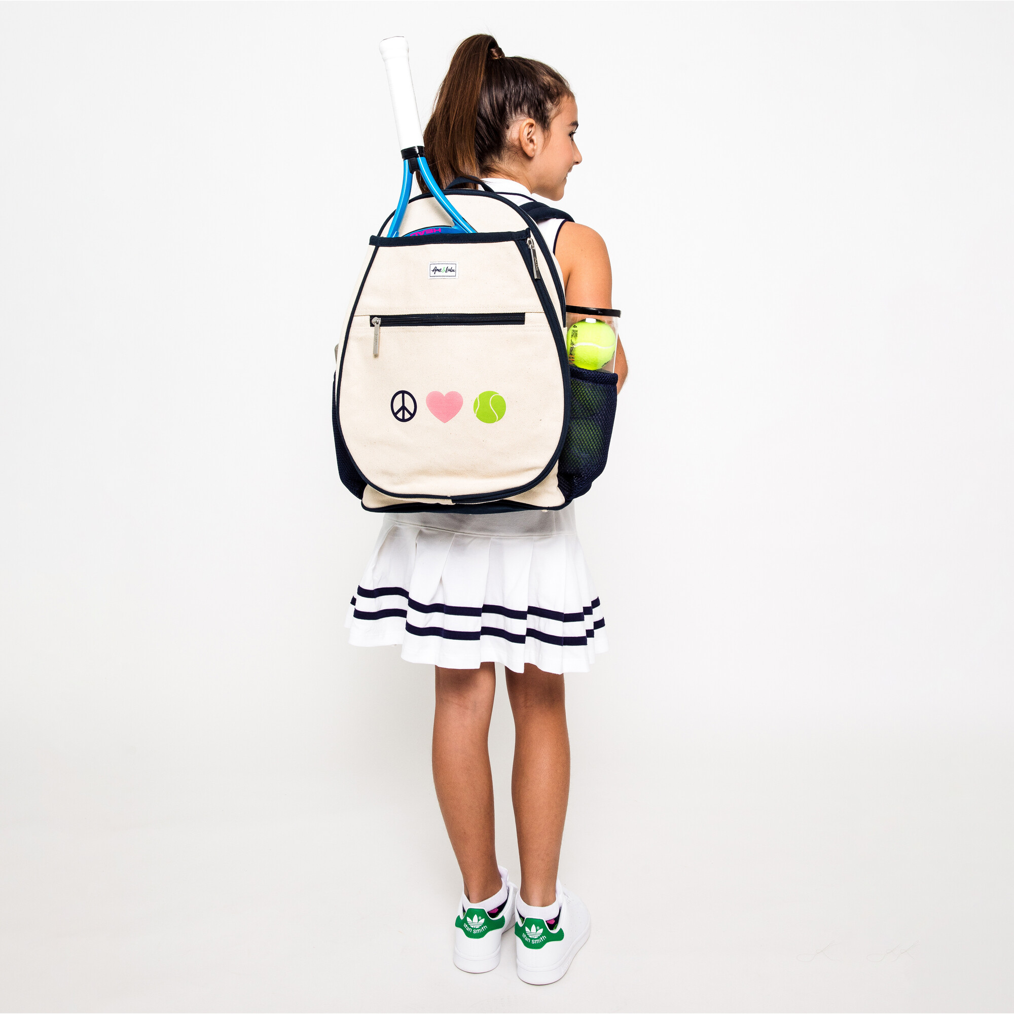 Ame & Lulu Tennis Camper Backpack (Peace Love Tennis)