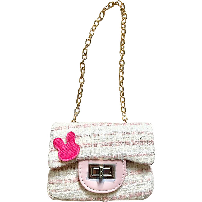 Little Lady Purse With Bunny Patch, Pink And Hot Pink