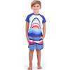 Shark Swim Set, Blue - Rash Guards - 2