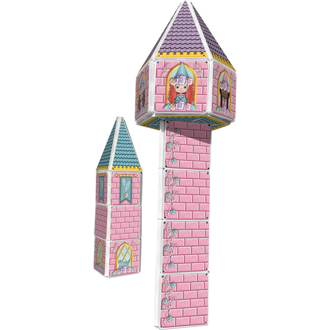 Princess Castle Magna-Tiles Structure Set - STEM Toys - 4