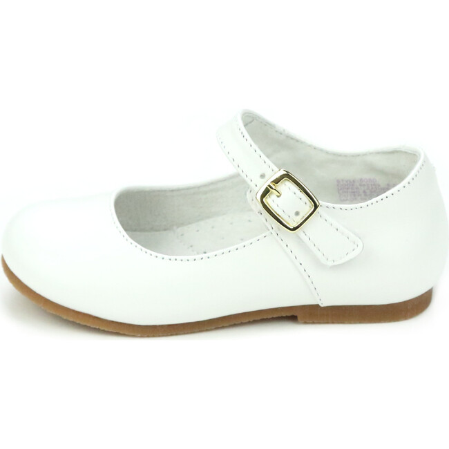 Rebecca Special Occasion Flat, White - L'Amour Shoes | Maisonette