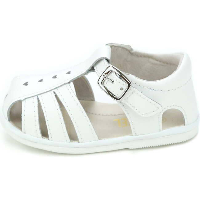 Jamie Open Heart Sandal, White - Sandals - 3
