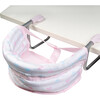 Baby Doll Feeding Seat - Pastel Pink Hearts - Doll Accessories - 1 - thumbnail