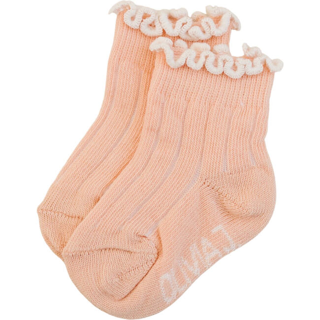 Dainty Spring Ankle Sock, Peach - Socks - 1