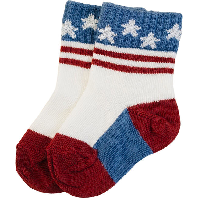 Stars and Stripes Crew Sock - Socks - 1