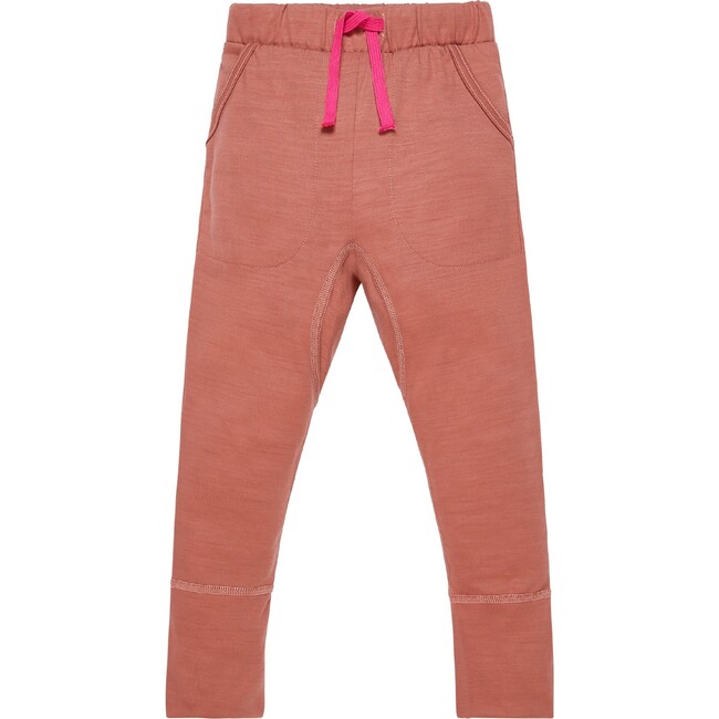 Ultrafine Merino Wool 24-7 Trouser, Rose Fudge - Sweatpants - 1