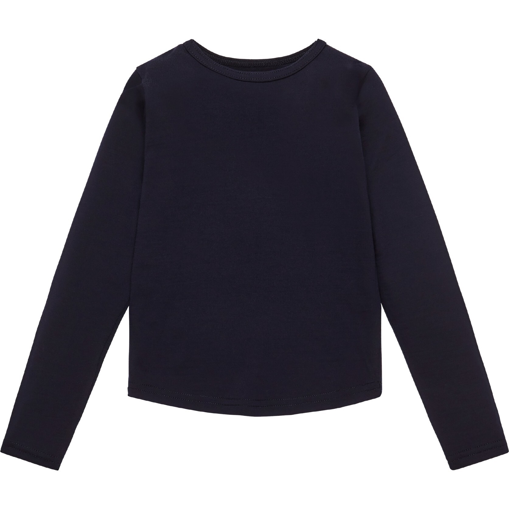 Ultrafine Merino Wool Long Sleeve Tee, Midnight - T-Shirts - 1