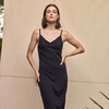 Ultrafine Merino Wool Womens Perfect Slip, Midnight - Dresses - 2
