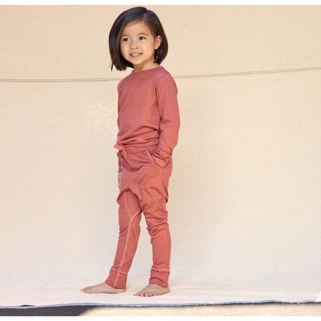 Ultrafine Merino Wool 24-7 Trouser, Rose Fudge - Sweatpants - 3