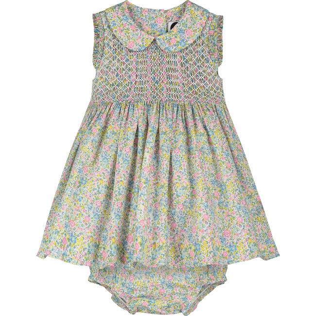 Olive Baby Dress, Multi