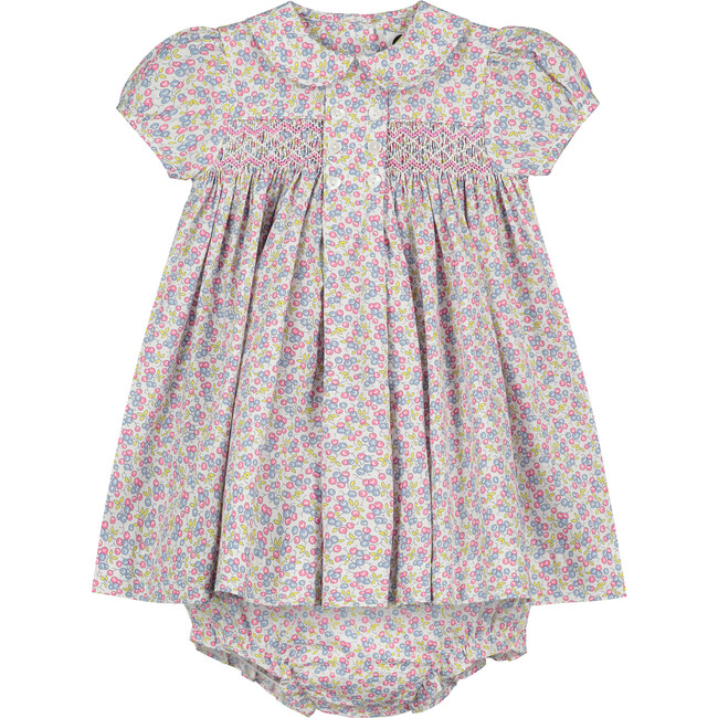 Rylee Smocked Baby Dress, Multi