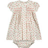 Vivian Smocked Baby Dress, Cherries - Dresses - 1 - thumbnail