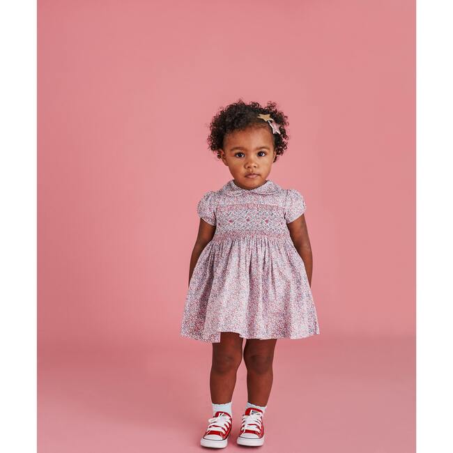 Nicole Baby Dress, Pink Floral