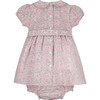 Nicole Baby Dress, Pink Floral - Dresses - 3