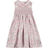 Elsie Smocked Girls Dress, Pink Multi - Dresses - 1 - thumbnail