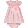 Esther Smocked Baby Dress, Pink - Dresses - 1 - thumbnail