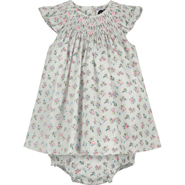 Eloise Smocked Baby Dress, Multi Floral - Question Everything Dresses ...