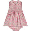 Brooke Baby Dress, Pink Floral - Dresses - 1 - thumbnail