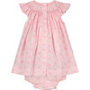 Esther Smocked Baby Dress, Pink - Dresses - 3 - thumbnail