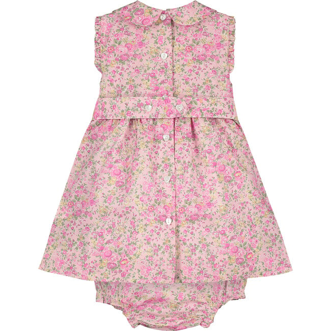 Brooke Baby Dress, Pink Floral - Dresses - 3