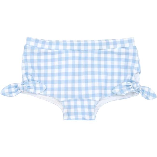 Girls Oasis Blue Gingham Swim Shorts - Two Pieces - 1