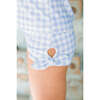 Girls Oasis Blue Gingham Swim Shorts - Two Pieces - 2