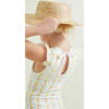 Girls Linear Citrus Ruffle Sleeve Rashguard One Piece - One Pieces - 2