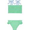 Girls Palm Green Smocked Bikini - Two Pieces - 3