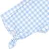 Girls Oasis Blue Gingham Swim Shorts - Two Pieces - 4