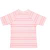 Unisex Sorbet Pink Stripe Short Sleeve Rashguard - Rash Guards - 4