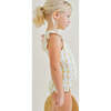 Girls Linear Citrus Ruffle Sleeve Rashguard One Piece - One Pieces - 3