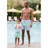 Boys Palm Green Sun Short - Swim Trunks - 3 - thumbnail