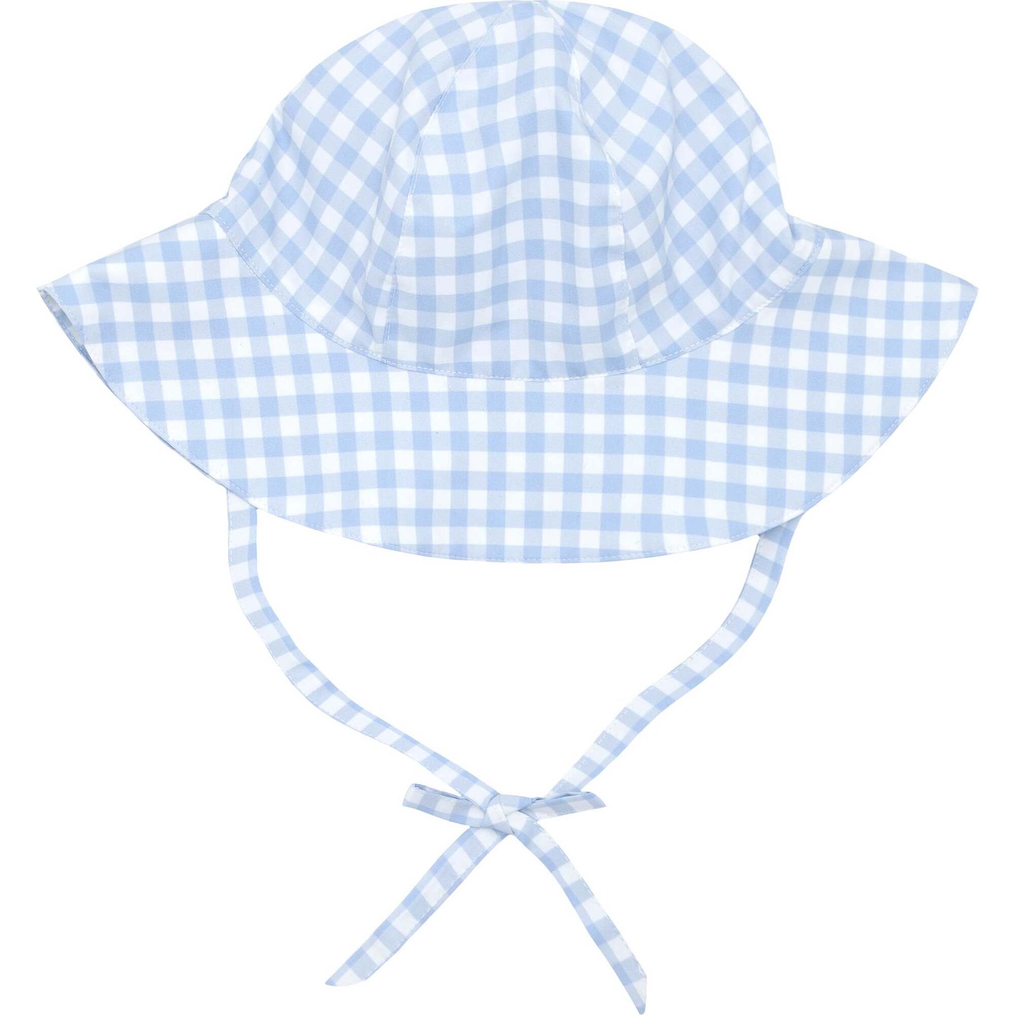 Unisex Baby Oasis Blue Gingham Sun Hat - Hats - 1